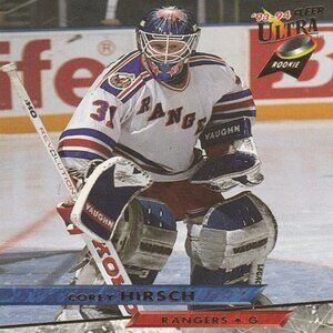 Corey Hirsch - '93 '94 Fleer Ultra Rookie Card